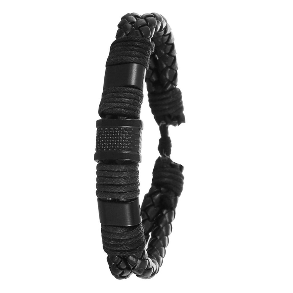 Mens Bracelet Watch Set Fashion Pu Strap Calendar Sports Quartz - Picture 3 of 4